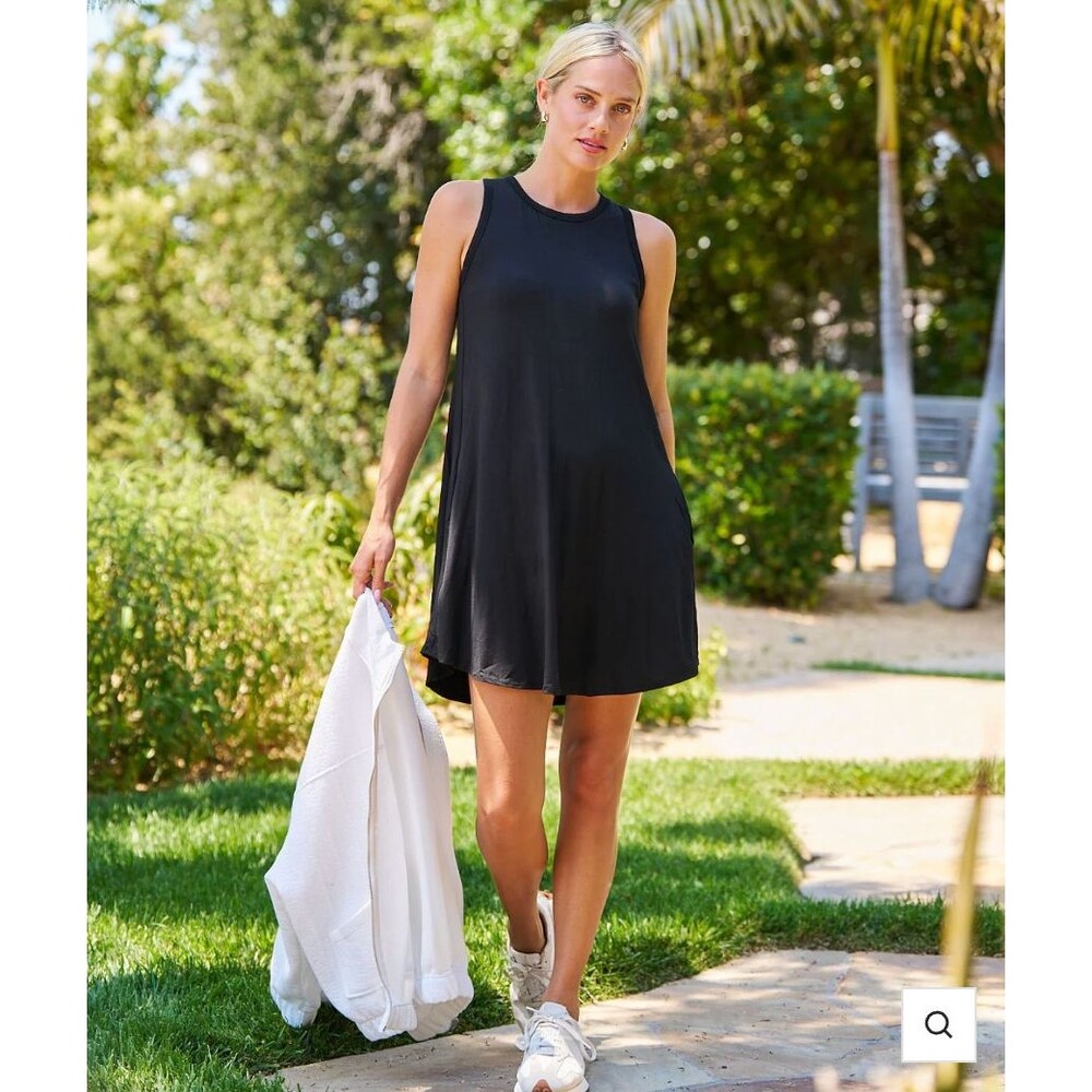 SheBird The Tunic Tank Bra Dress in Black Size 5 M/L